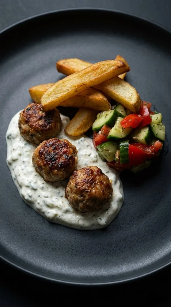 Klopsiki z tzatziki — Premium look · for social