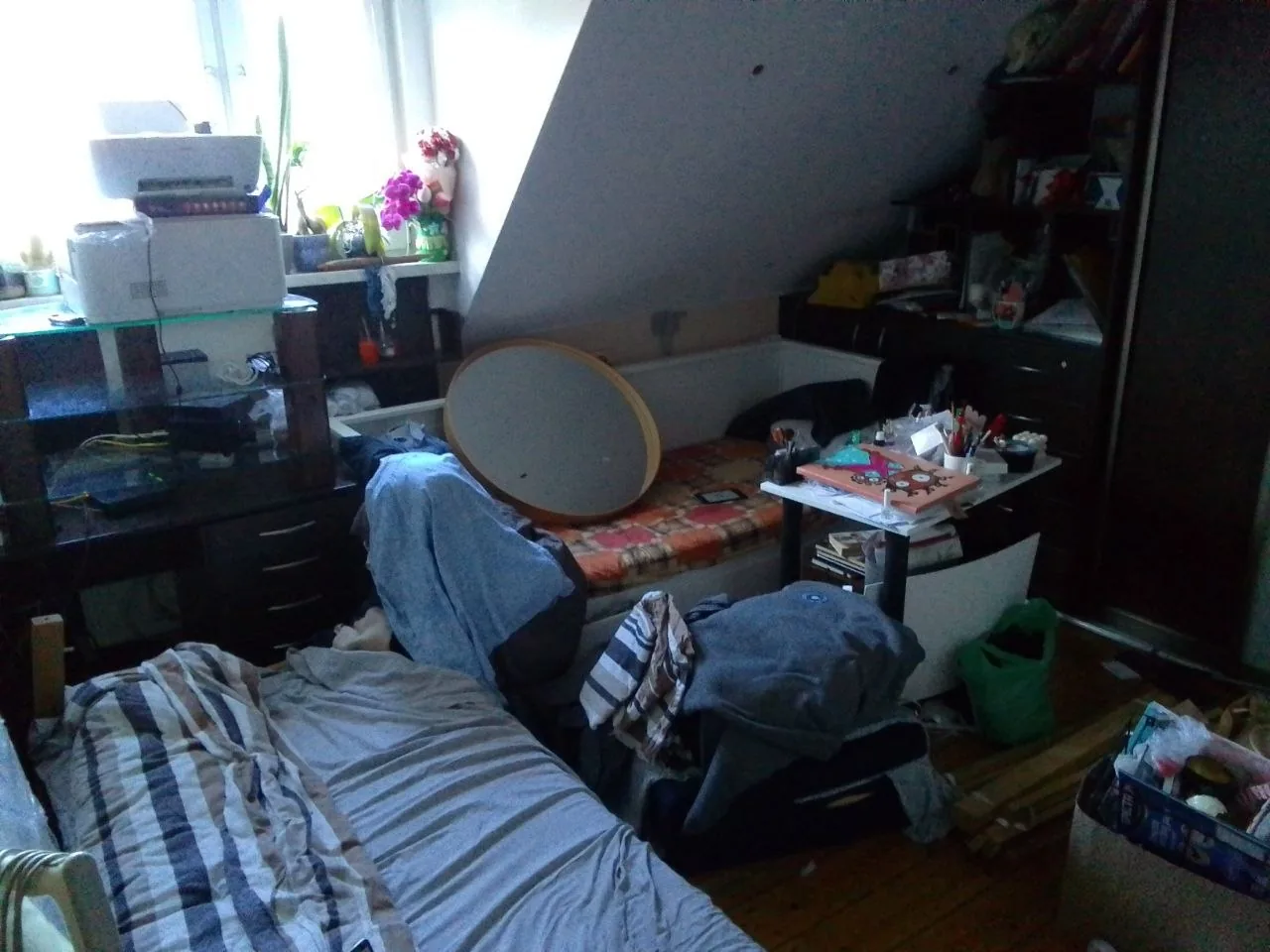 A flat shot on a phone — before